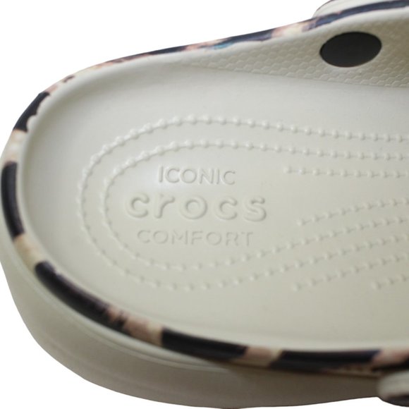 Crocs Classic Leopard Platform Slip on, Heel strap Women's 9 NEW! - Picture 7 of 15